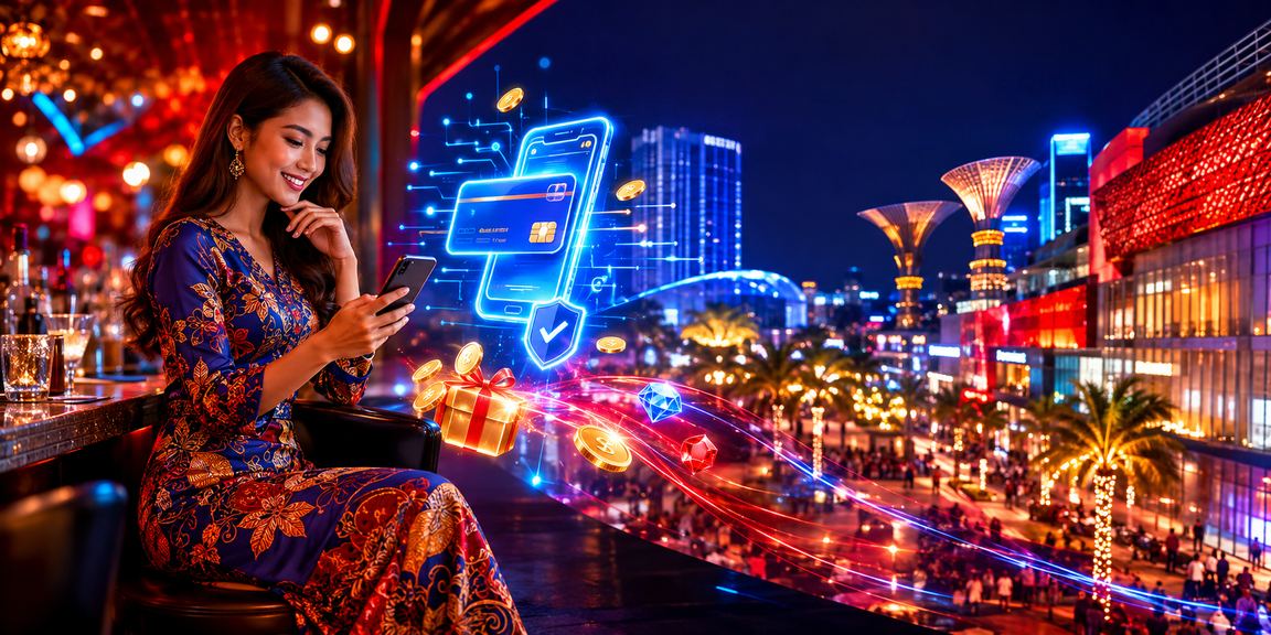 Pemain Malaysia mendaftar akaun 1more melalui telefon mudah alih berbaju batik di Johor Bahru